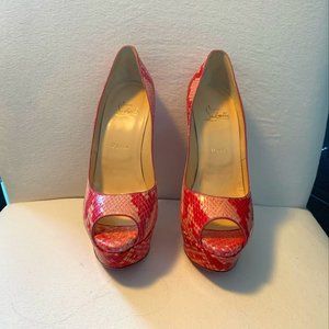 Christian Louboutin Rose Matador Lady Peep Heel